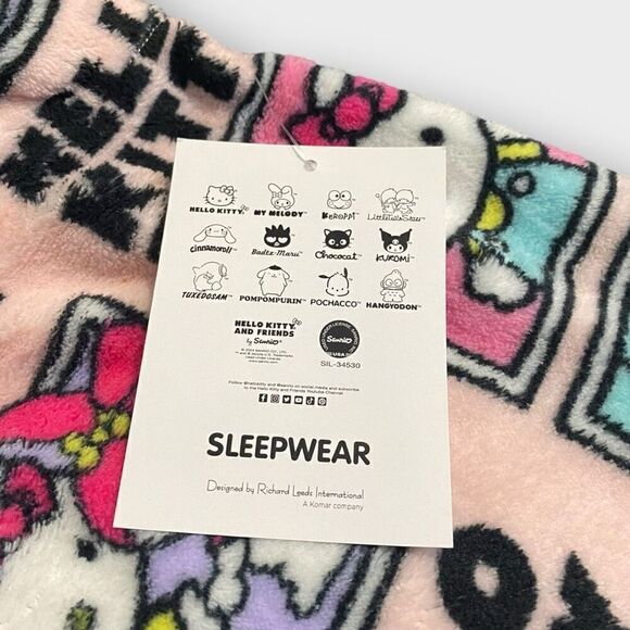 Hello Kitty Sanrio Melody Panels Fuzzy Soft Touch Pajama Pants Womens size XL - Picture 8 of 9